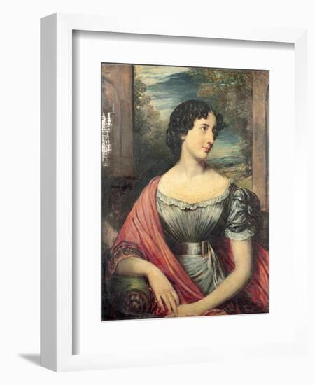 Portrait of Miss Jane Puxley, 1826-John Linnell-Framed Giclee Print