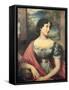 Portrait of Miss Jane Puxley, 1826-John Linnell-Framed Stretched Canvas