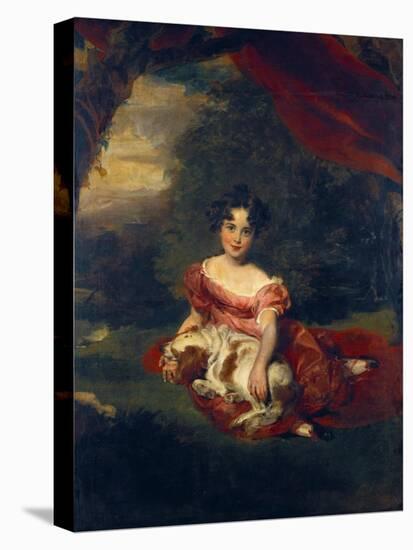 Portrait of Miss Julia Beatrice Peel-Thomas Lawrence-Stretched Canvas