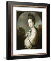 Portrait of Miss Juliet Langton Standing, Half Length, 1764-Sir Joshua Reynolds-Framed Giclee Print