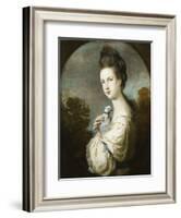 Portrait of Miss Juliet Langton Standing, Half Length, 1764-Sir Joshua Reynolds-Framed Giclee Print