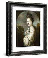 Portrait of Miss Juliet Langton Standing, Half Length, 1764-Sir Joshua Reynolds-Framed Giclee Print