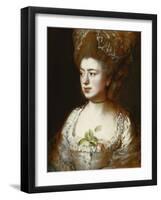 Portrait of Miss Mary Gainsborough, Later Mrs. Fischer, the Artist's Daughter-Thomas Gainsborough-Framed Giclee Print