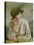 Portrait of Miss Sinclair-Sir William Orpen-Stretched Canvas