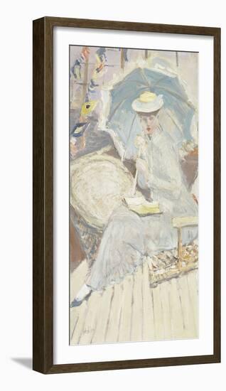 Portrait of Miss Stuart on the Yacht-Paul Helleu-Framed Giclee Print