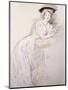 Portrait of Miss Taylor Leaning on a Table-Paul Cesar Helleu-Mounted Giclee Print