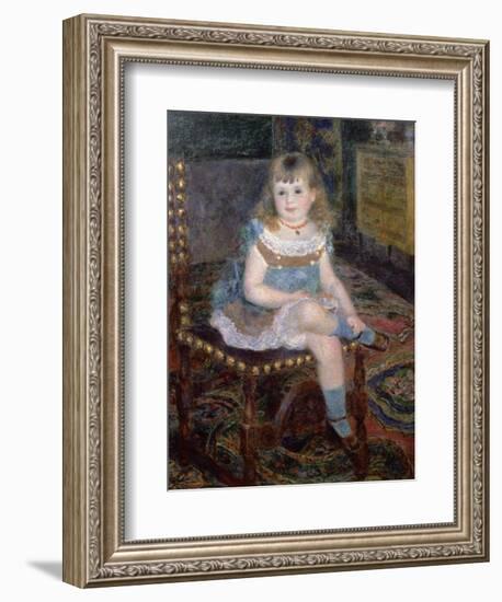 Portrait of Mlle. Georgette Charpentier, 1876-Pierre-Auguste Renoir-Framed Giclee Print