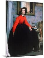 Portrait of Mlle L L, (Young Lady in a Red Jacke), 1864-James Jacques Joseph Tissot-Mounted Giclee Print