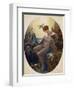 Portrait of Mlle, Lange as Danae, 1799-Anne-Louis Girodet de Roussy-Trioson-Framed Giclee Print