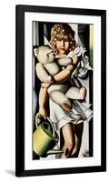 Portrait of Mlle. Poum Rachou-Tamara de Lempicka-Framed Art Print