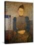 Portrait of Mlle Vuillard, Sister of the Artist, 1892-93-Edouard Vuillard-Stretched Canvas