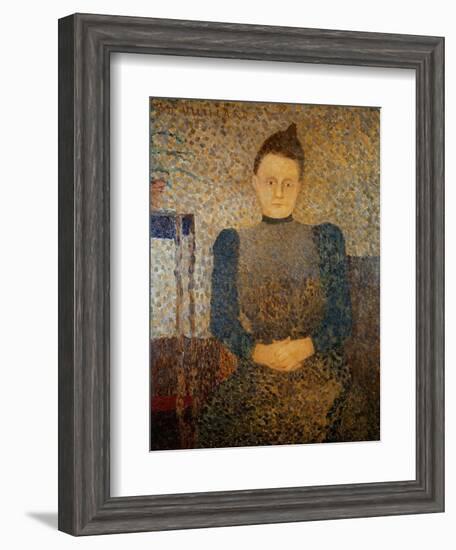 Portrait of Mlle Vuillard, Sister of the Artist, 1892-93-Edouard Vuillard-Framed Giclee Print