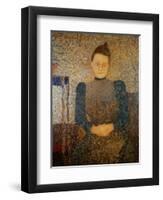 Portrait of Mlle Vuillard, Sister of the Artist, 1892-93-Edouard Vuillard-Framed Giclee Print