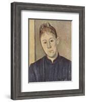 Portrait Of Mme Cezanne-Paul Cezanne-Framed Collectable Print