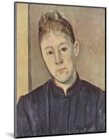 Portrait Of Mme Cezanne-Paul Cezanne-Mounted Collectable Print