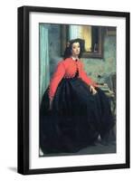 Portrait of Mme. L.L.-James Tissot-Framed Art Print