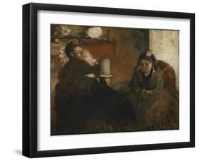 Portrait of Mme. Lisle and Mme. Loubens, 1866-70-Edgar Degas-Framed Giclee Print