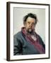 Portrait of Modest Mussorgsky-Ilya Efimovich Repin-Framed Art Print