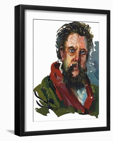 Portrait of Modest Petrovich Mussorgsky (Karevo, 1839-Saint-Petersburg, 1881), Russian Musician-null-Framed Giclee Print