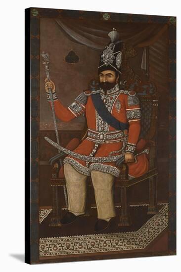 Portrait of Mohammad Shah Qajar (1810-184)-null-Stretched Canvas