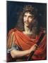 Portrait of Moliere as Caesar in the 'The Death of Pompey', 1657-Pierre Mignard-Mounted Giclee Print