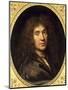Portrait of Moliere by Pierre Mignard-null-Mounted Giclee Print