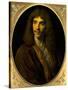 Portrait of Moliere, Ca. 1645-Pierre Mignard-Stretched Canvas