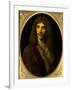 Portrait of Moliere, Ca. 1645-Pierre Mignard-Framed Art Print