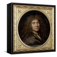 Portrait of MoliŠre-Pierre Mignard-Framed Stretched Canvas