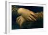 Portrait of Mona Lisa' (Detail), 1503-1506-Leonardo da Vinci-Framed Giclee Print