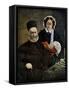 Portrait of Monsieur and Madame Auguste Manet, 1860-Edouard Manet-Framed Stretched Canvas