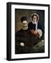 Portrait of Monsieur and Madame Auguste Manet, 1860-Edouard Manet-Framed Premium Giclee Print