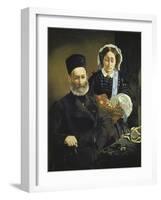 Portrait of Monsieur and Madame Auguste Manet, the Artist's Parents, 1860-Edouard Manet-Framed Giclee Print