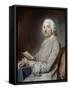 Portrait of Monsieur De Rozeville, Sitting on a Chair-Maurice Quentin de La Tour-Framed Stretched Canvas