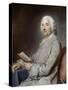 Portrait of Monsieur De Rozeville, Sitting on a Chair-Maurice Quentin de La Tour-Stretched Canvas