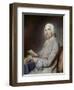 Portrait of Monsieur De Rozeville, Sitting on a Chair-Maurice Quentin de La Tour-Framed Giclee Print