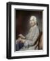 Portrait of Monsieur De Rozeville, Sitting on a Chair-Maurice Quentin de La Tour-Framed Giclee Print