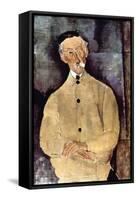 Portrait of Monsieur Lepoutre-Amedeo Modigliani-Framed Stretched Canvas