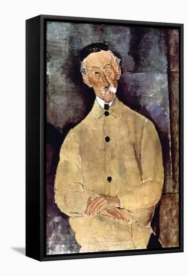 Portrait of Monsieur Lepoutre-Amedeo Modigliani-Framed Stretched Canvas