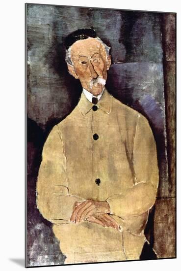 Portrait of Monsieur Lepoutre-Amedeo Modigliani-Mounted Art Print