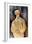 Portrait of Monsieur Lepoutre-Amedeo Modigliani-Framed Art Print