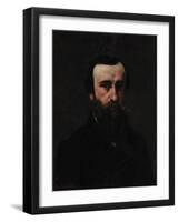 Portrait of Monsieur Nicolle, 1862-Gustave Courbet-Framed Giclee Print