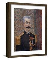 Portrait of Monsieur Pool, 1887-Albert Dubois-Pillet-Framed Giclee Print