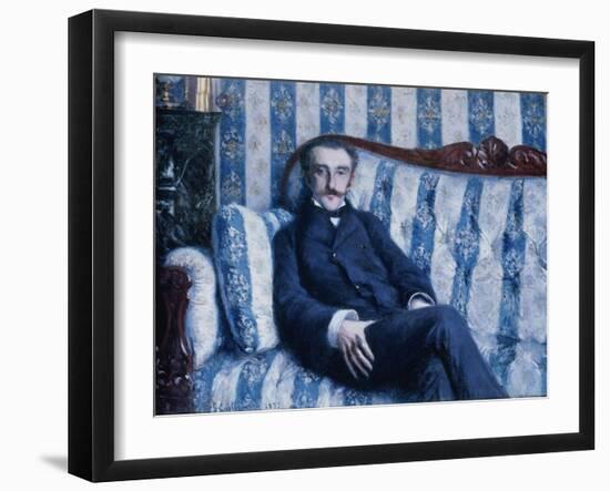 Portrait of Monsieur R., 1877-Gustave Caillebotte-Framed Giclee Print