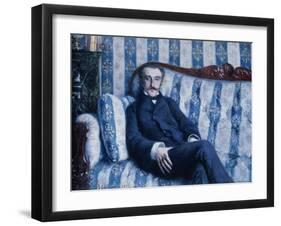 Portrait of Monsieur R., 1877-Gustave Caillebotte-Framed Giclee Print