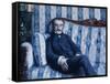 Portrait of Monsieur R., 1877-Gustave Caillebotte-Framed Stretched Canvas