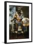 Portrait of Montezuma II Tecnochtitlan (Circa 1466-1520), Last King of Aztecs, 1680-1697-Antonio Rodriguez-Framed Giclee Print