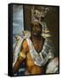 Portrait of Montezuma II Tecnochtitlan (Circa 1466-1520), Last King of Aztecs, 1680-1697-Antonio Rodriguez-Framed Stretched Canvas