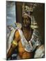 Portrait of Montezuma II Tecnochtitlan (Circa 1466-1520), Last King of Aztecs, 1680-1697-Antonio Rodriguez-Mounted Giclee Print