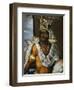 Portrait of Montezuma II Tecnochtitlan (Circa 1466-1520), Last King of Aztecs, 1680-1697-Antonio Rodriguez-Framed Giclee Print